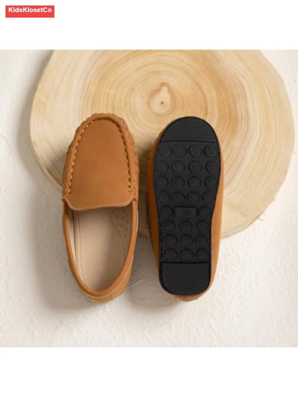 Boys Slip-On Loafers Soft Faux Leather Toddler Casual Mocc